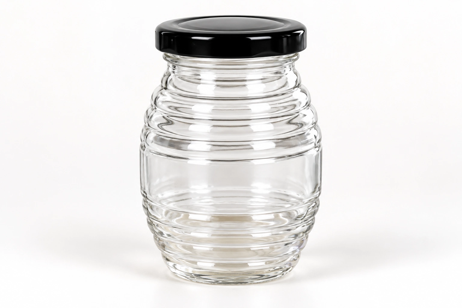 Beehive Glass Honey Jars with Lids